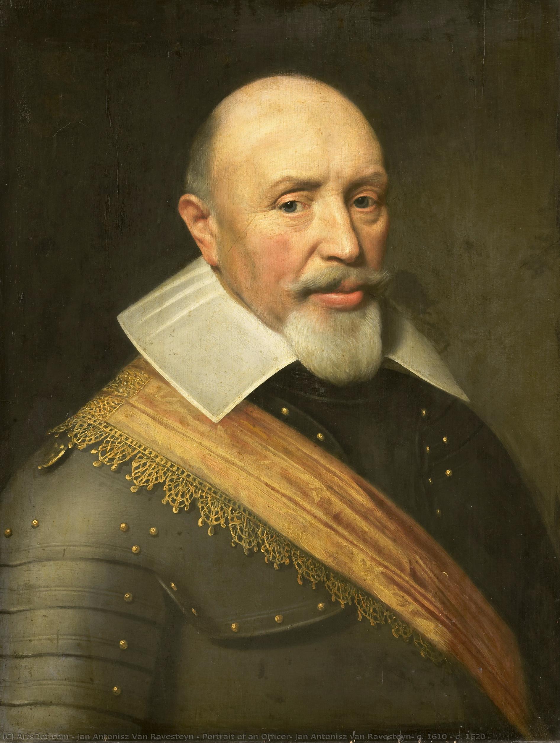 Portrait Of An Officer, Jan Antonisz Van Ravesteyn, C. 1610 - C. 1620 — Jan Antonisz Van Ravesteyn