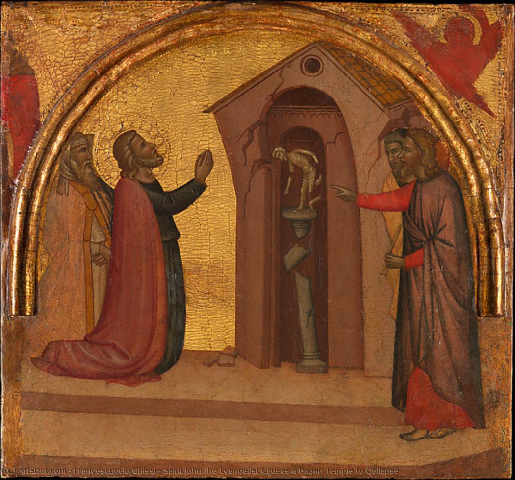 Saint John The Evangelist Causes A Pagan Temple To Collapse — Francescuccio Ghissi