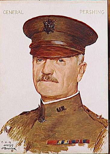 Portrait Du Général Pershing — Joseph-félix Bouchor