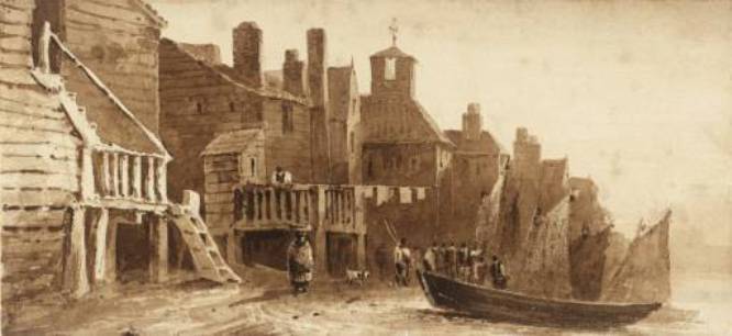 Buildings On The Banks Of The Thames — David Cox
