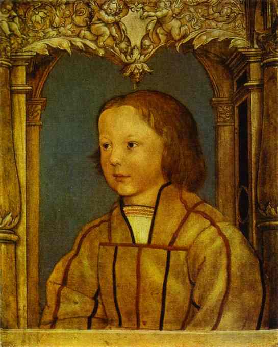 Portrait Of A Boy With Blond Hair — Hans Holbein El Joven