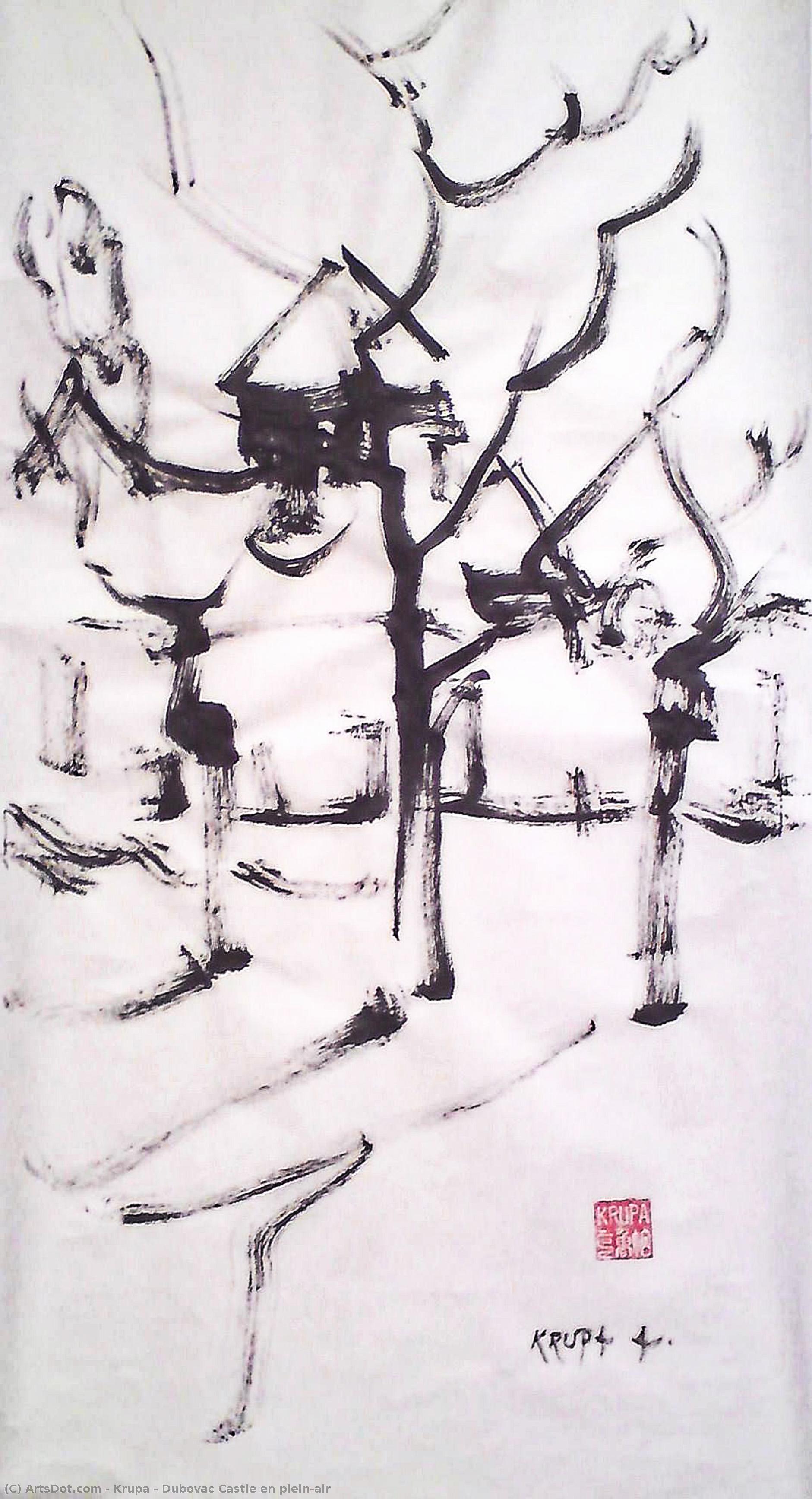 Dubovac Castle En Plein-air — Alfred Freddy Krupa
