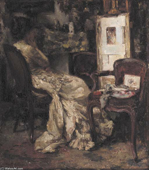 In The Artist's Studio — Otto Willem Albertus (albert) Roelofs