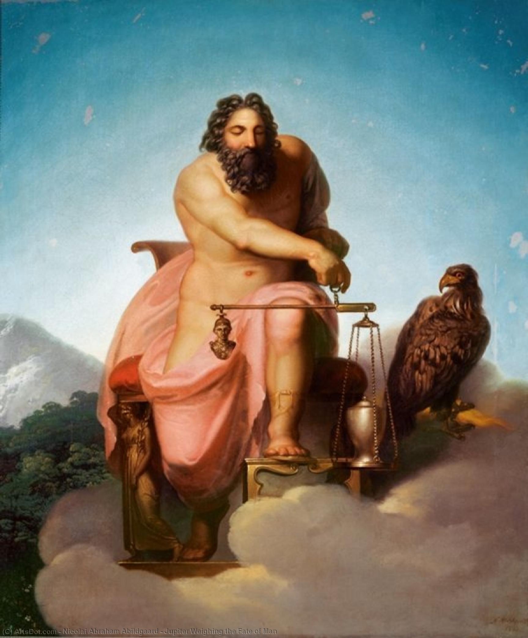 Jupiter Weighing The Fate Of Man — Nicolai Abraham Abildgaard