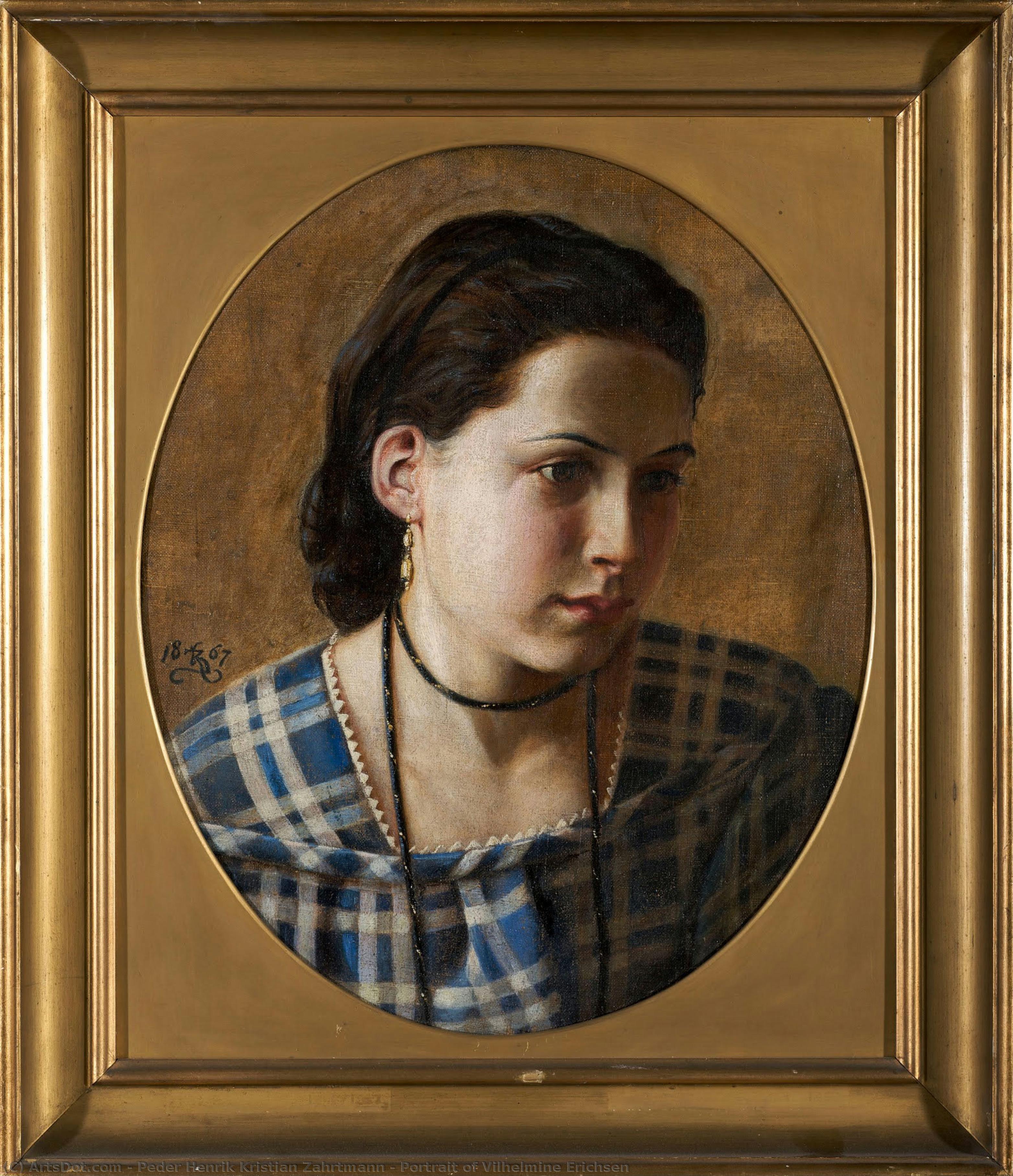 Portrait Of Vilhelmine Erichsen — Peder Henrik Kristian Zahrtmann