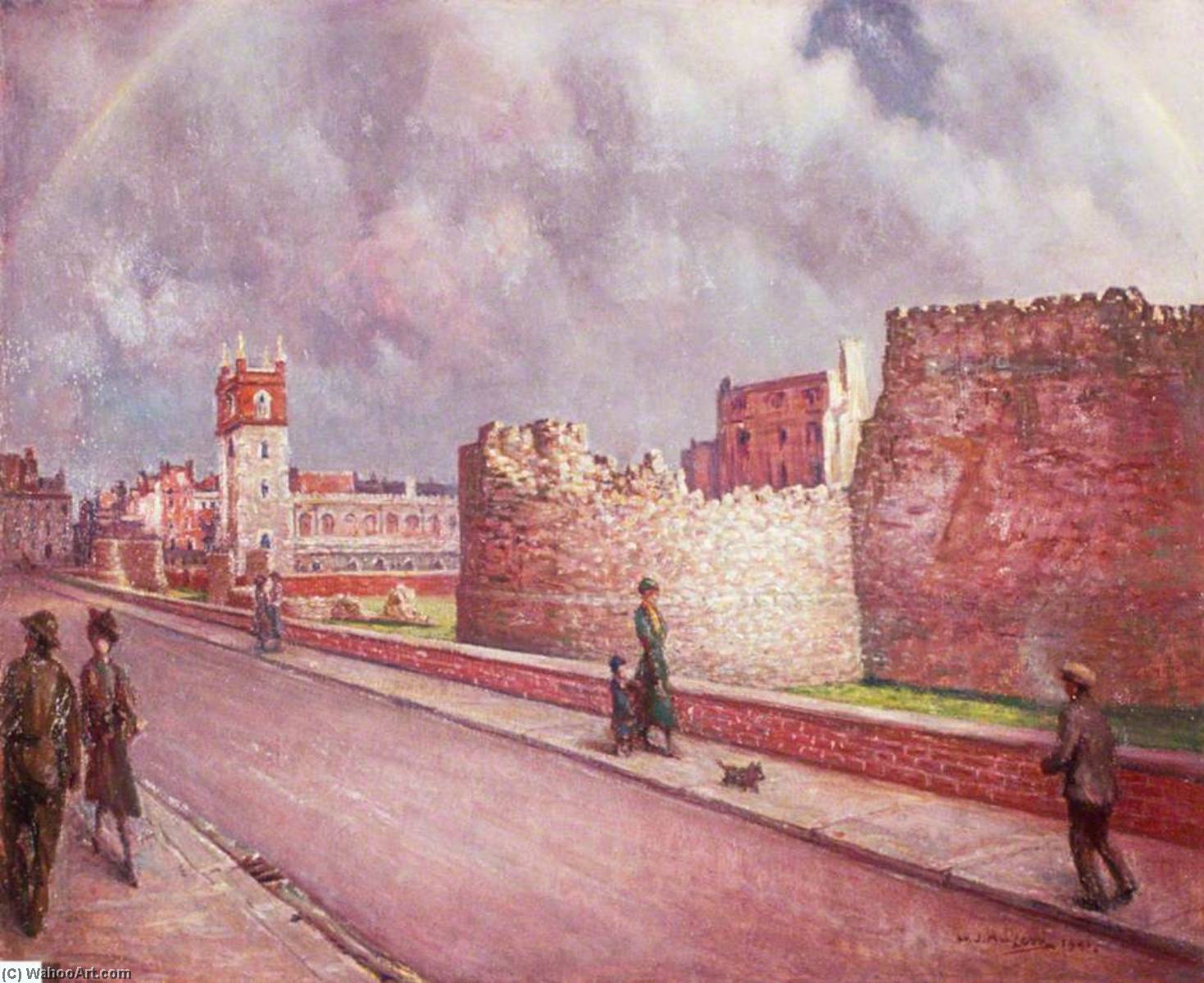 London Wall And St Giles Cripplegate — William John Macleod