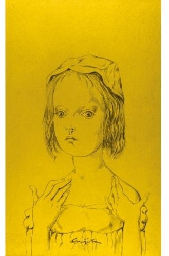 Fillette Aux Mains Levees — Léonard Tsuguharu Foujita