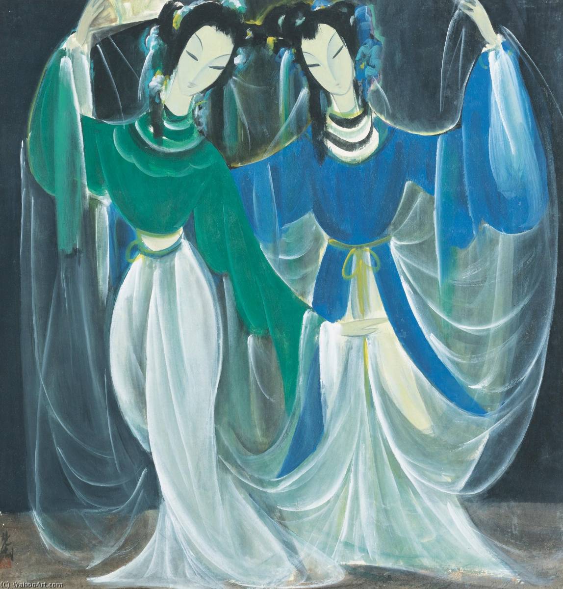 Maidens — Lin Fengmian Flying Geese Over The Lotus Pond