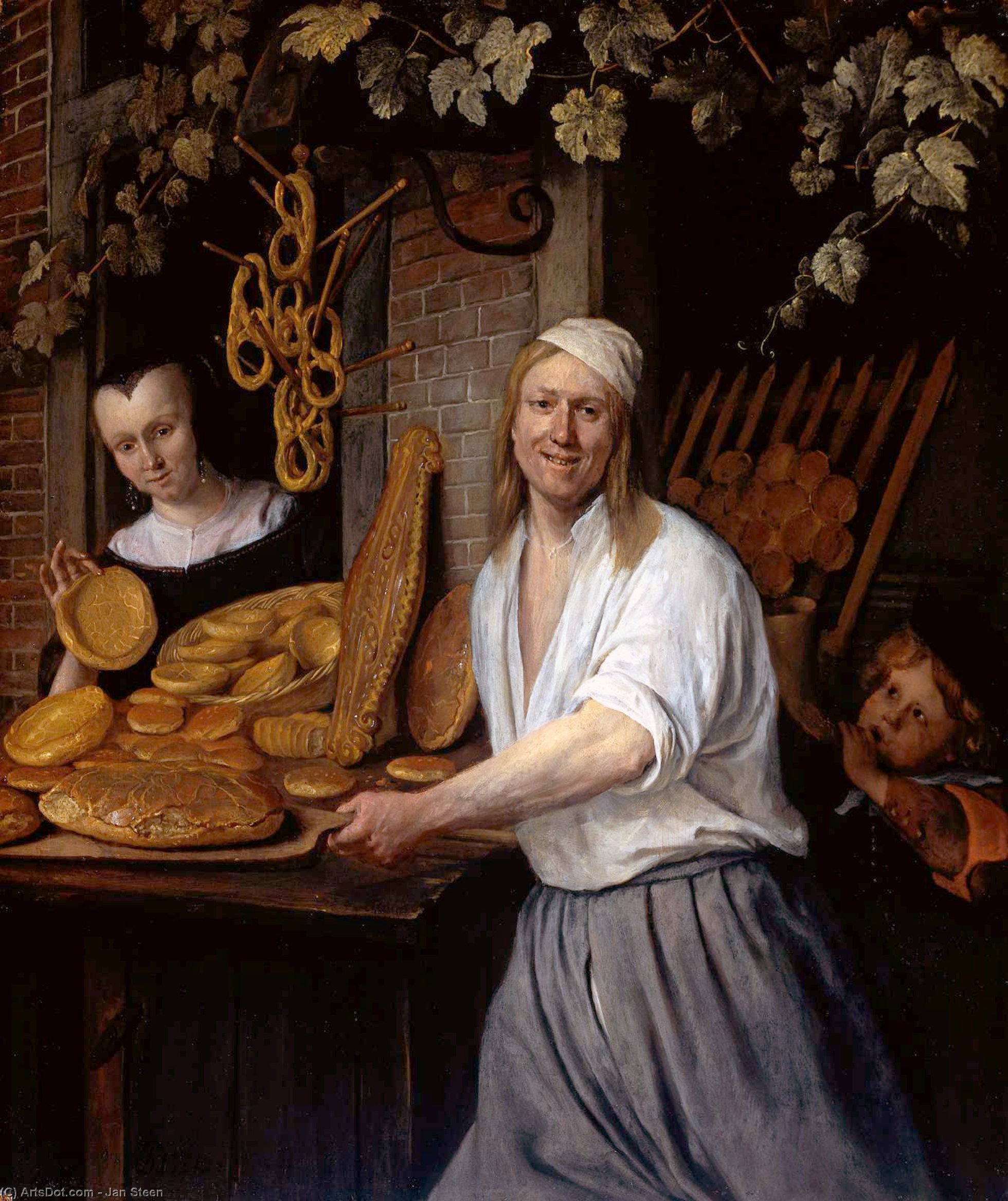 The Leiden Baner Arend Oosterwaert And His Wife Catharina Keyzerswaert — Jan Havickszoon Steen