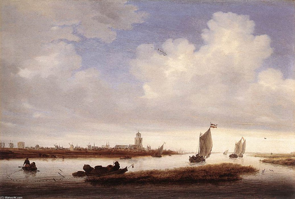 View Of Deventer Seen From The North-west — Jacob Salomonsz Ruysdael