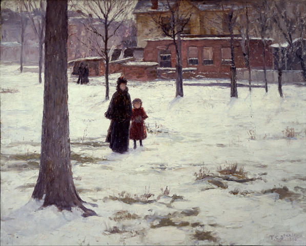 16th Street, Indianapolis (winter Morning) — Theodore Clement Steele