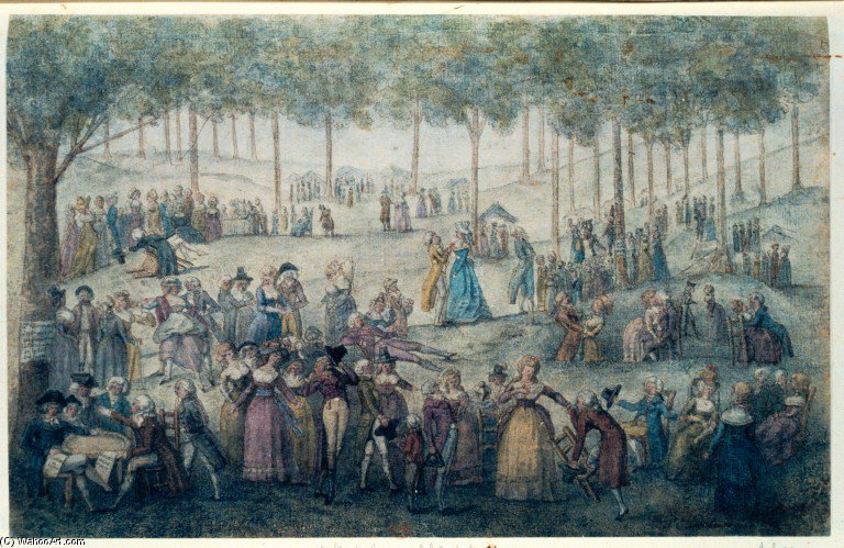 The Festival Des Loges In The Forest — Philibert Louis Debucourt