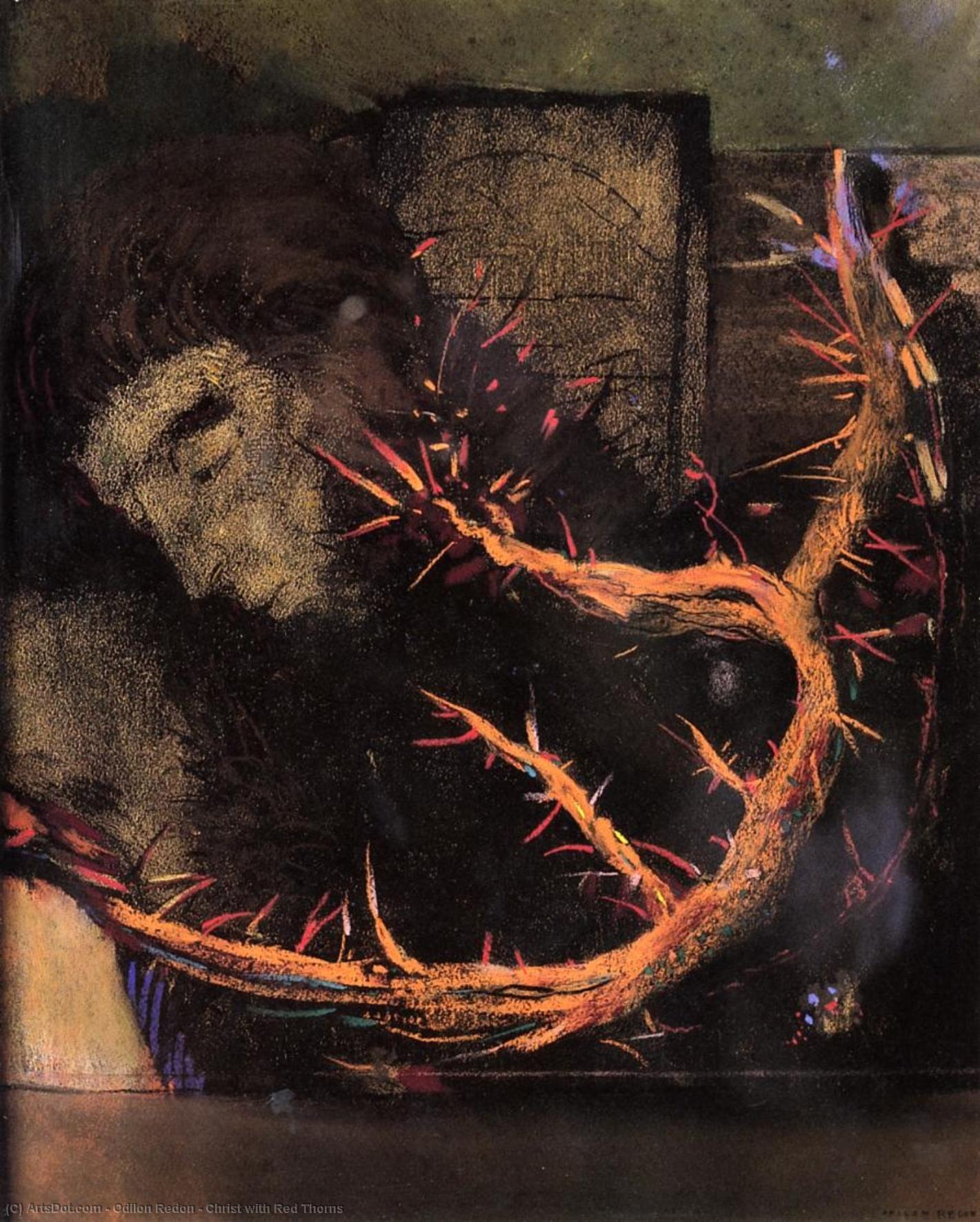 Christ With Red Thorns — Odilon Redon