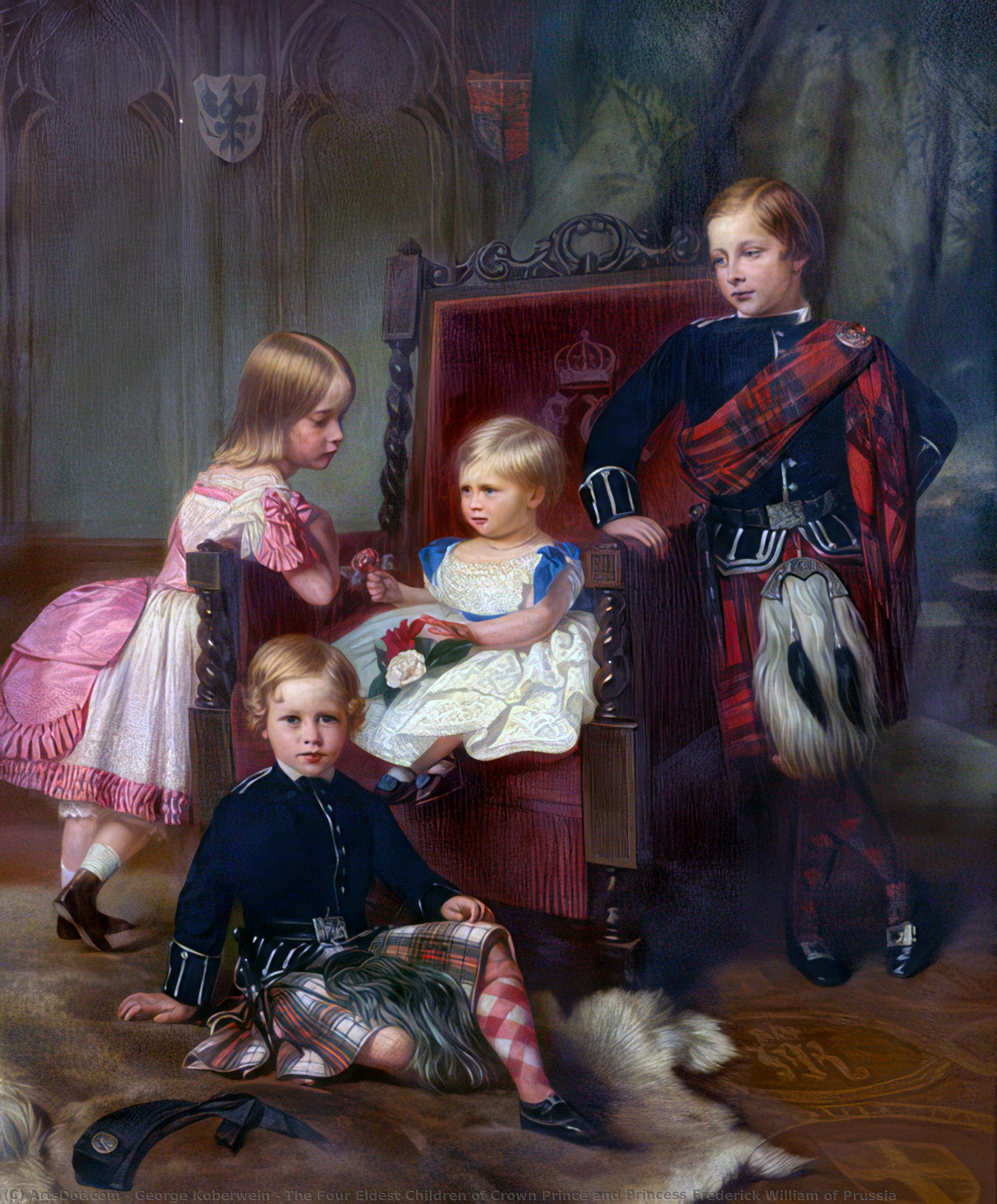 The Four Eldest Children Of Crown Prince And Princess Frederick William Of Prussia — Georg Koberwein