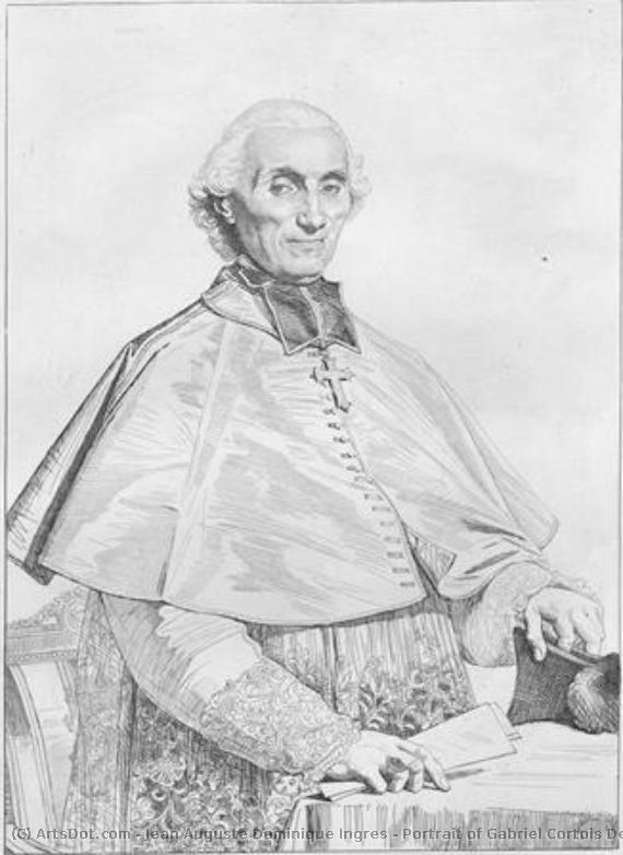 Portrait Of Gabriel Cortois De Pressigny, Archibishop Of Besançon — Jean-auguste-dominique Ingres