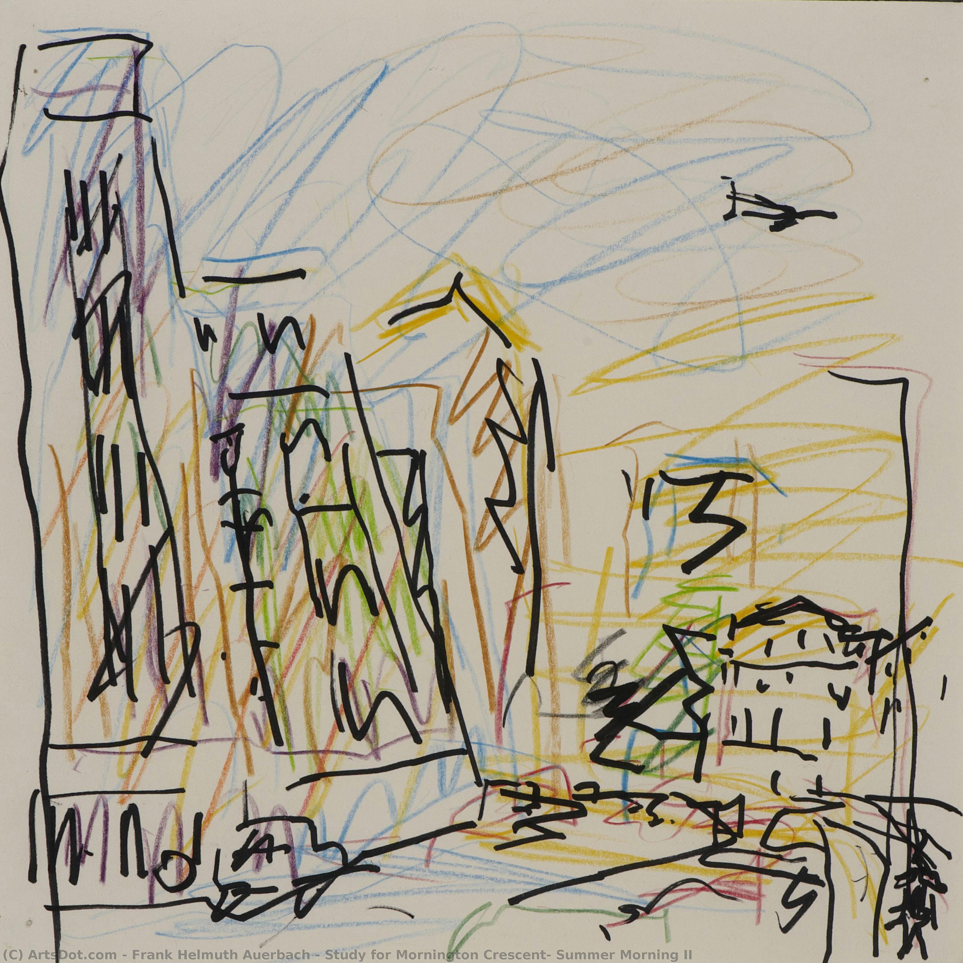 Study For Mornington Crescent, Summer Morning Ii — Frank Auerbach