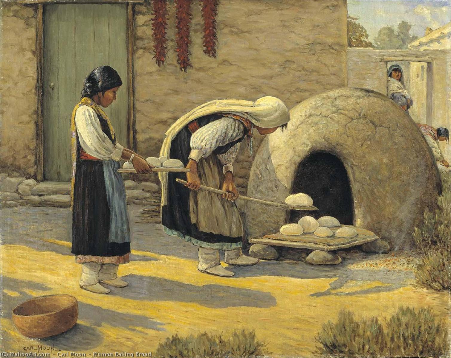 Women Baking Bread — Carl Moon