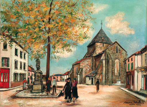 Church Of Bessines (haute Vienne) — Maurice Utrillo