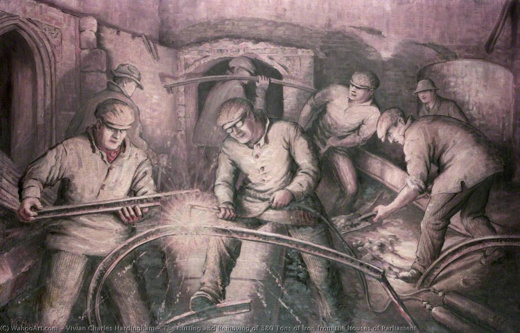 The Cutting And Removing Of 380 Tons Of Iron From The Houses Of Parliament — Vivian Charles Hardingham