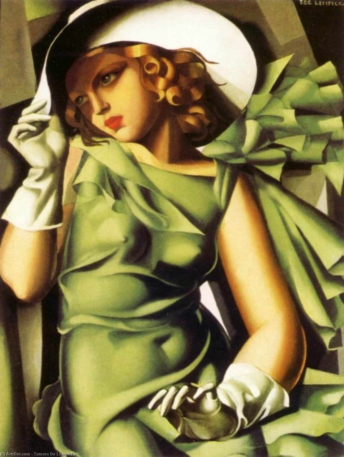 Girl With Gloves — Тамара Де Лемпицка