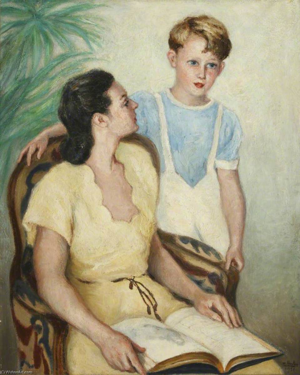 Portrait Of A Mother And Child — Georges Van Houten