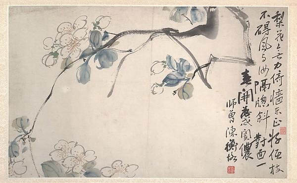 近代 陳衡恪 梨花 軸 Pear Blossoms — Chen Hengke