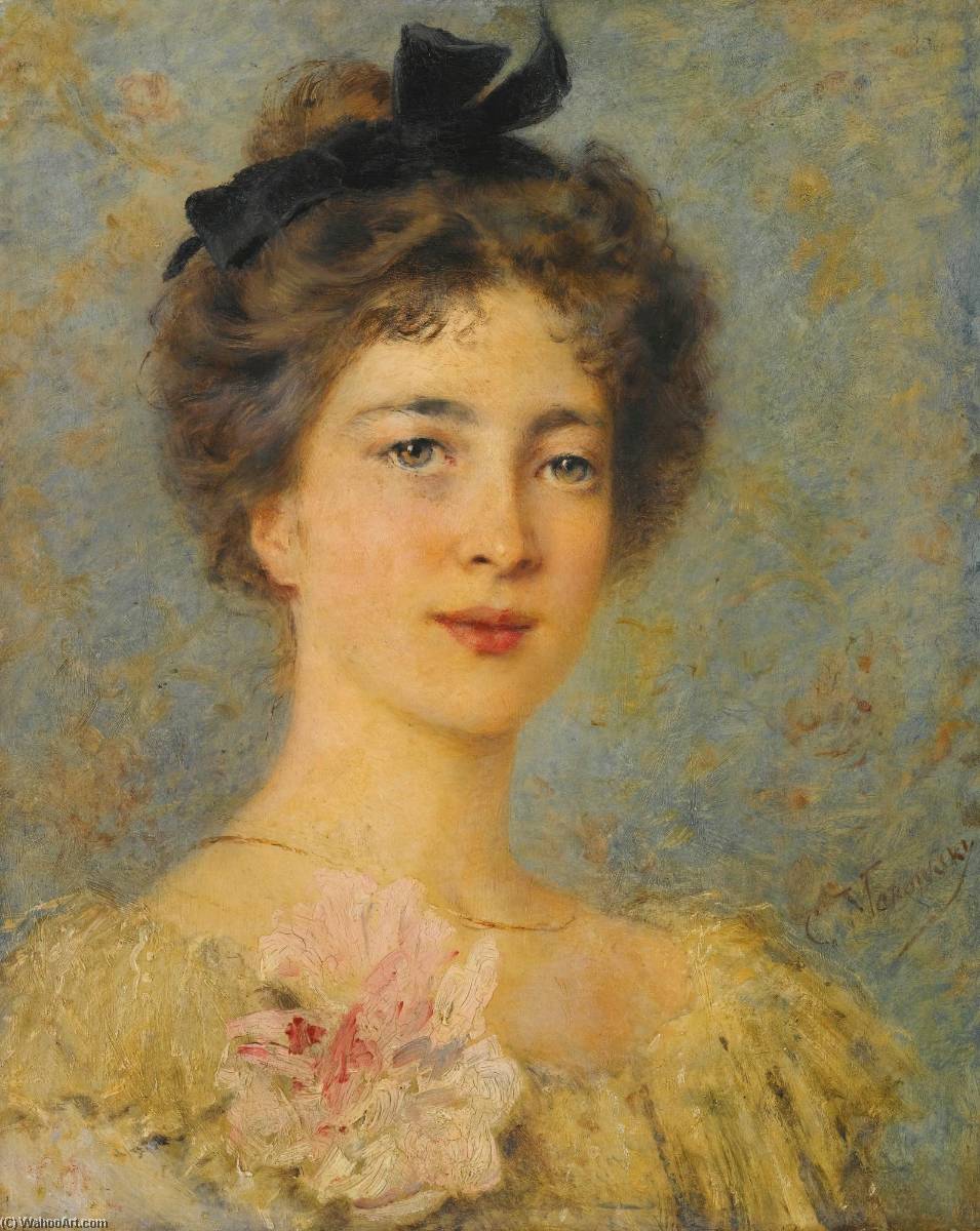 Portrait Of An Elegant Lady — Konstantin Yegorovich Makovsky