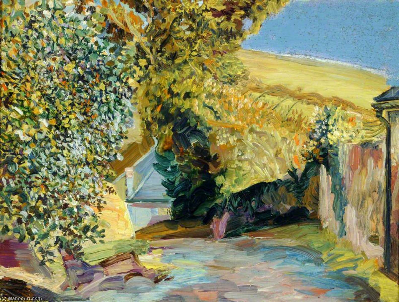 Autumn Sunshine, Baker's Lane, Cornwall — Francis Ferdinand Maurice Cook