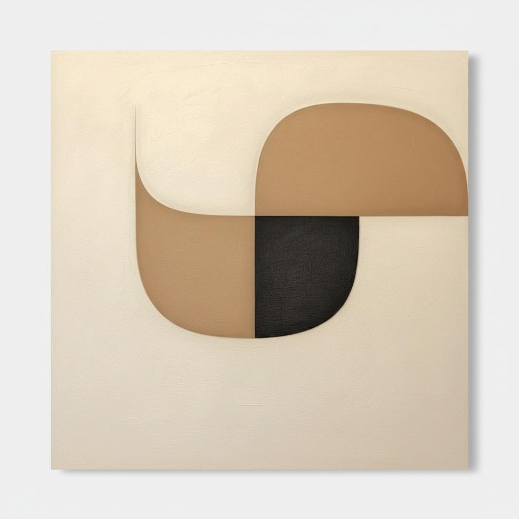 Monolithic Serenity: A Singular Study Of Earthy Tones And Organic Geometric Harmony — Laurent Vionnet