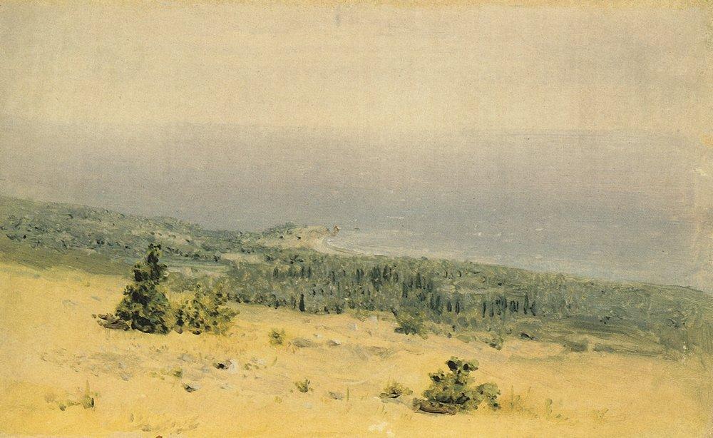 View Of The Beach And Sea From The Mountains. Crimea — Arkhip Ivanovich Kuindzhi