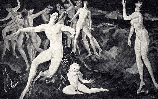 Into The Moving Night, (painting) — Arthur B. Davies