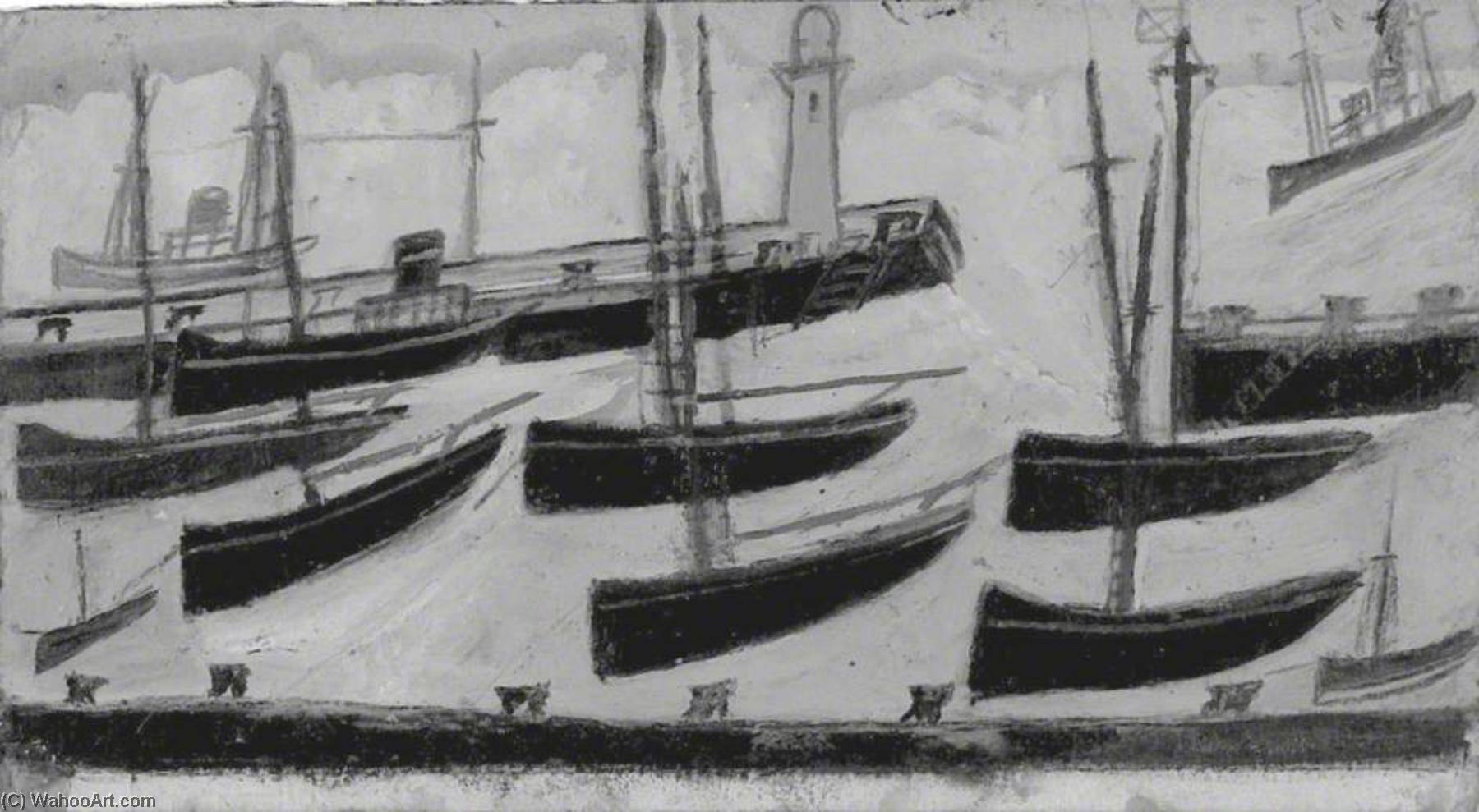 Nine Ships In Harbour — Alfred Volis