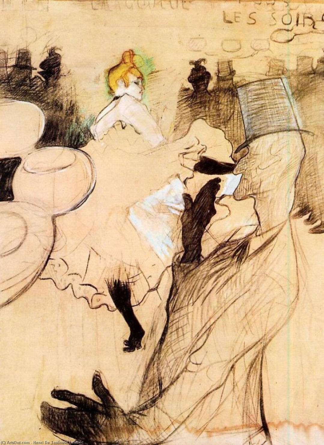 Le Goulue And Valentin, The 'boneless One' — Henri De Toulouse-lautrec