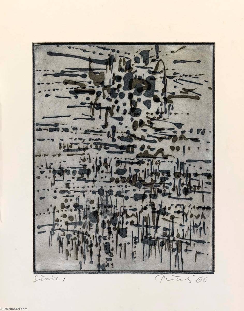 Sunshine With Showers, State 1, From The Portfolio A Genesis — Gabor Peterdi