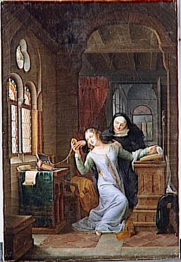 Héloïse Embrassant La Vie Monastique — Laurent Jean Antoine