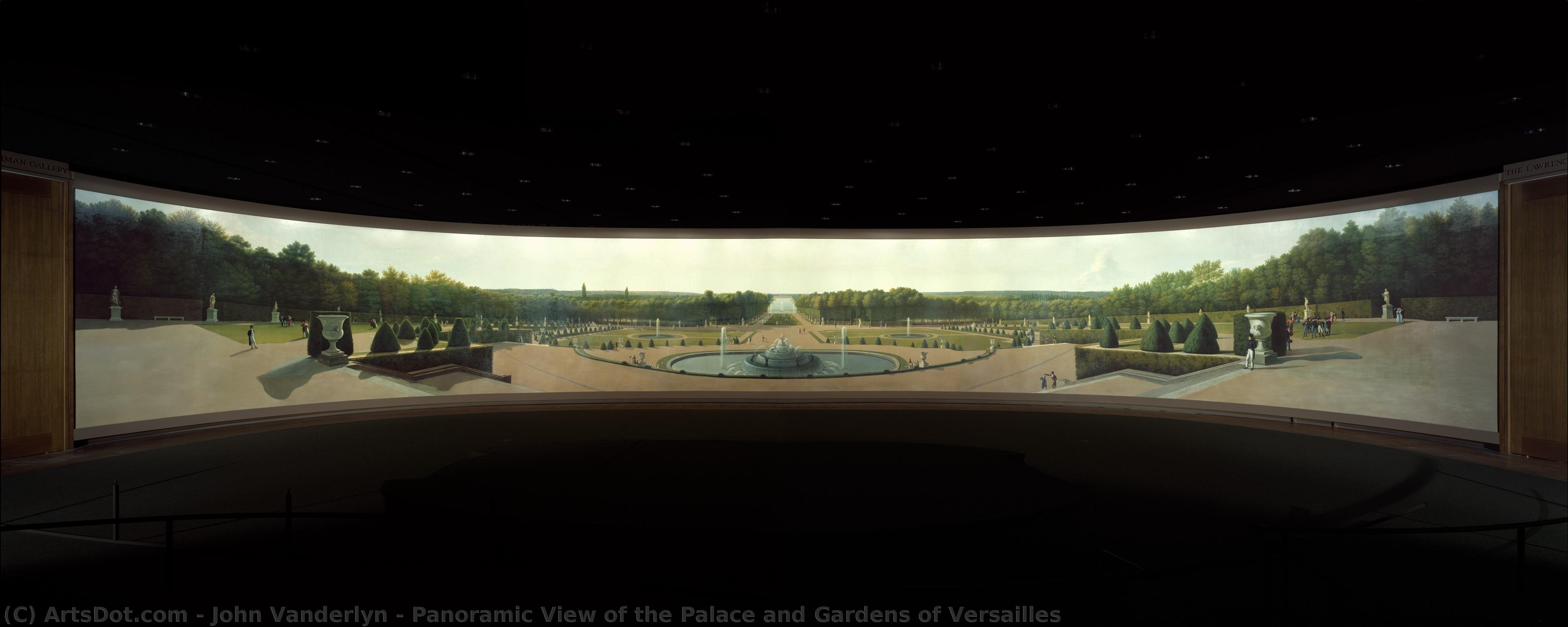 Panoramic View Of The Palace And Gardens Of Versailles — John Vanderlyn