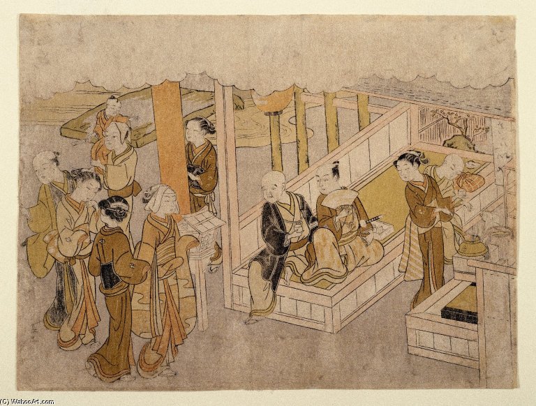 The Meeting Together From The Marriage Ceremonies — Suzuki Harunobu