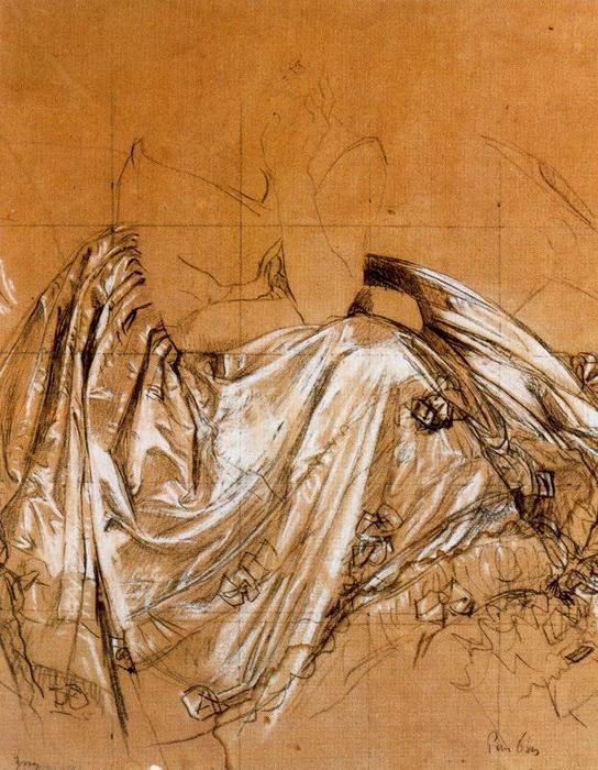 Study For The Portrait Of Baroness Betty De Rothschild — Jean-auguste-dominique Ingres