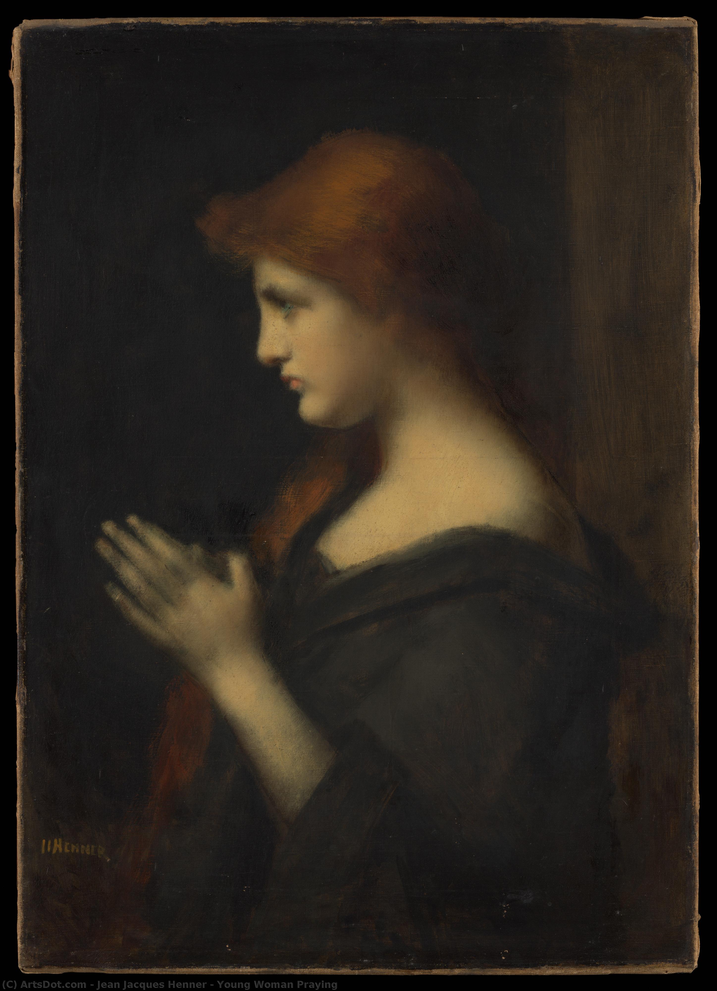 Young Woman Praying — Žan-žak Ener