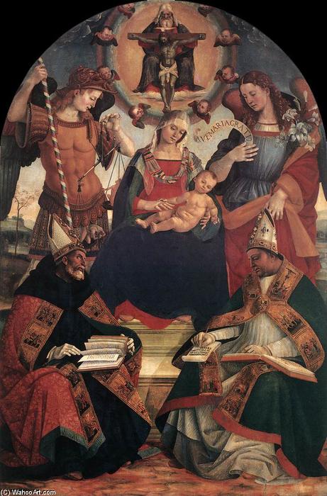 The Trinity, The Virgin And Two Saints — Luca Signorelli