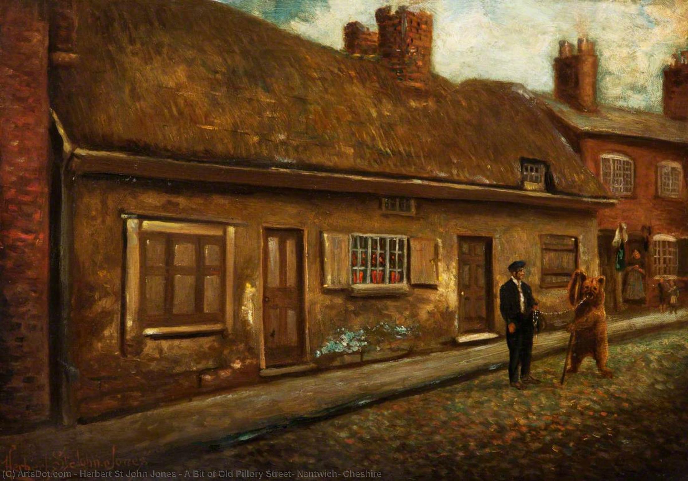 A Bit Of Old Pillory Street, Nantwich, Cheshire — Herbert St John Jones