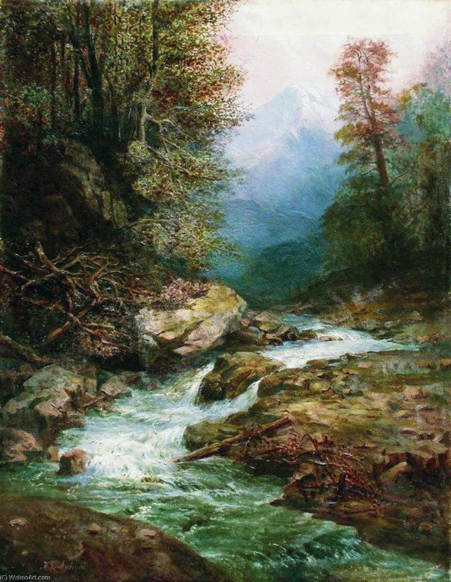 A Mountain Stream — Ilya Nikolaevich Zankovsky