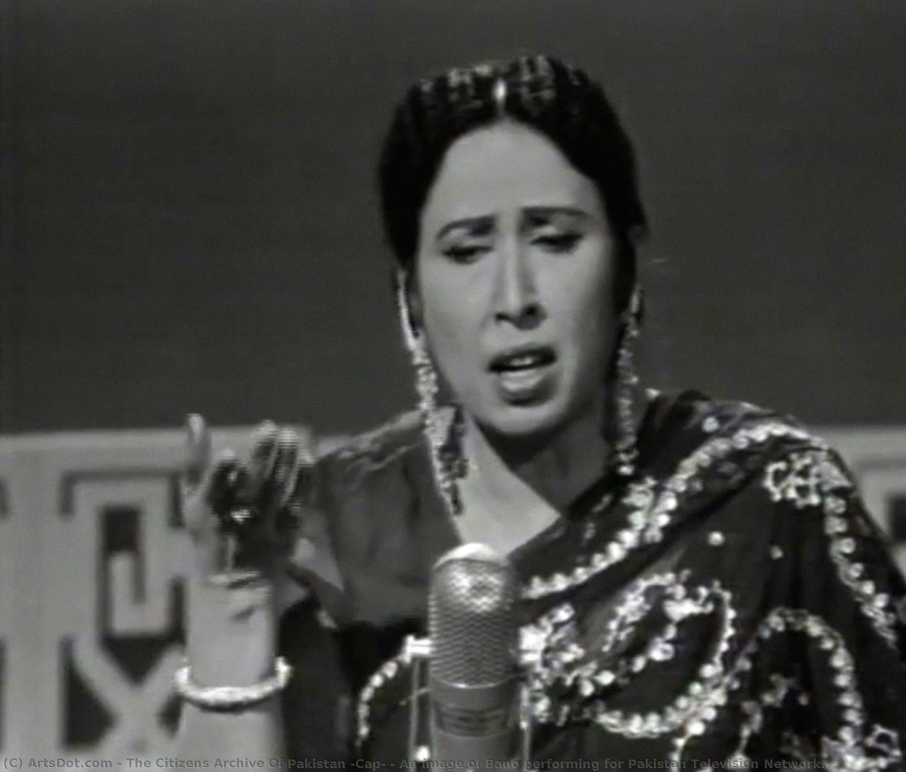 An Image Of Bano Performing For Pakistan Television Network. — The Citizens Archive Of Pakistan (cap)