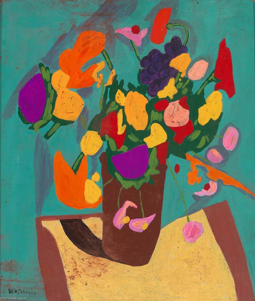 Still Life Flowers — ウィリアム・h・ジョンソン