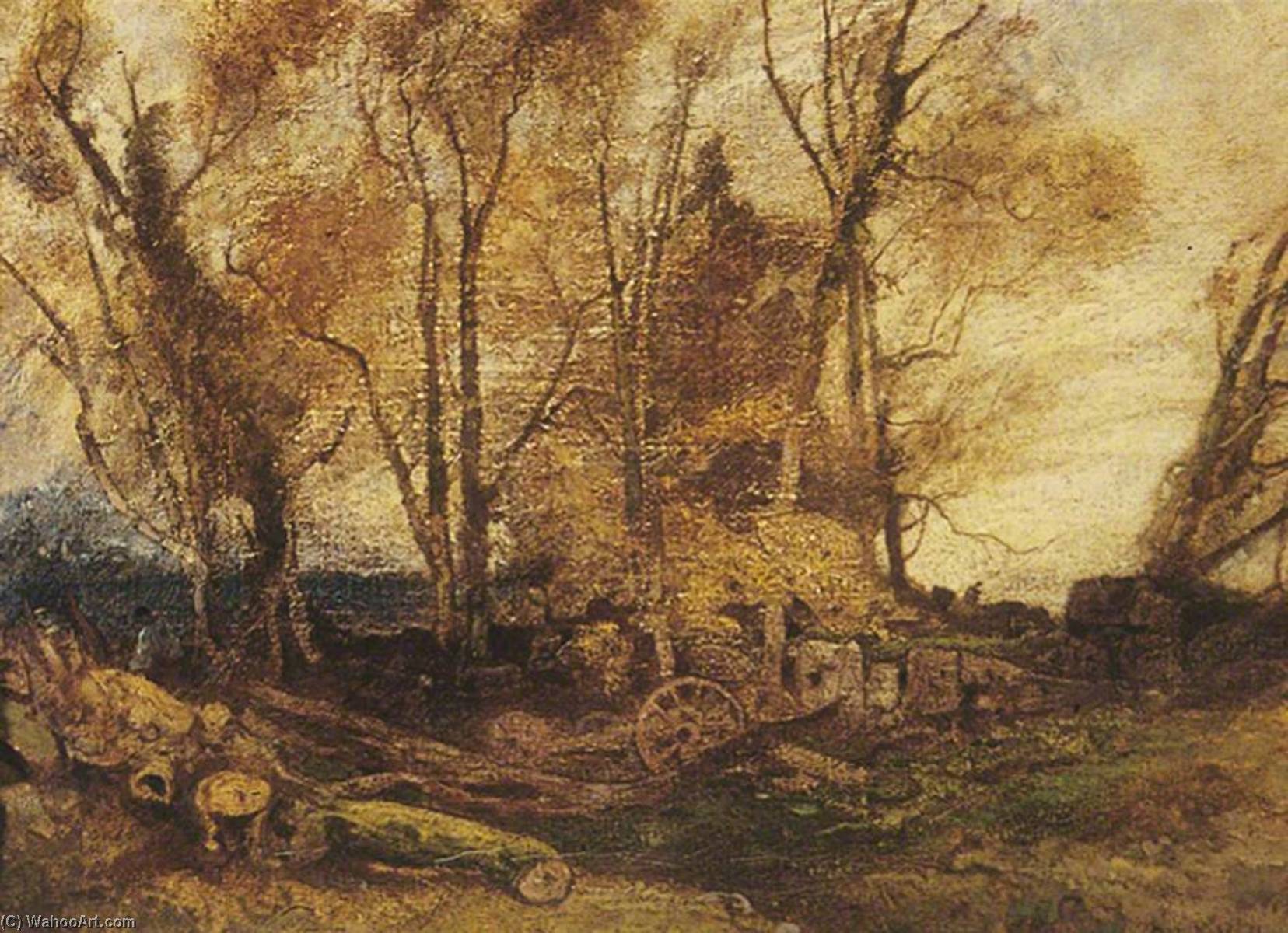 Felled Timber On The Outskirts Of A Wood — Oliver Hall