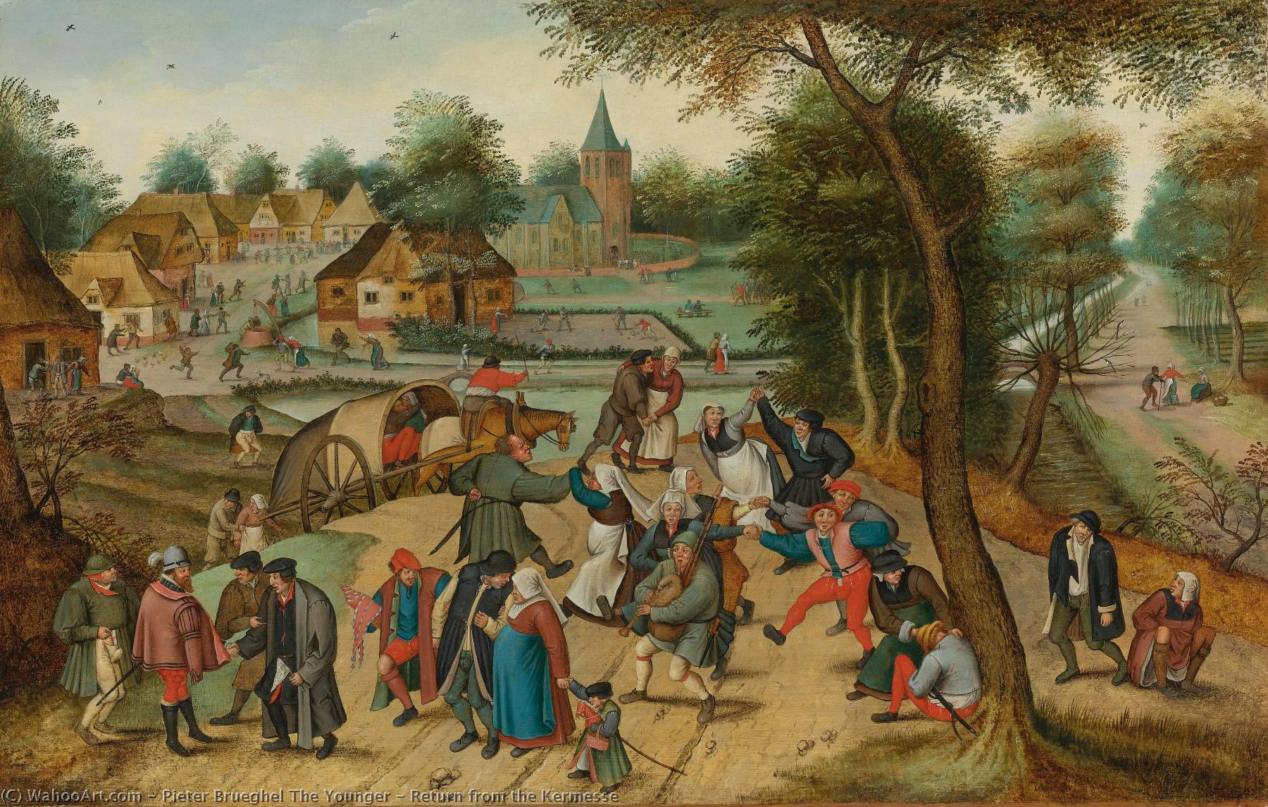 Return From The Kermesse — Pieter Brueghel The Younger