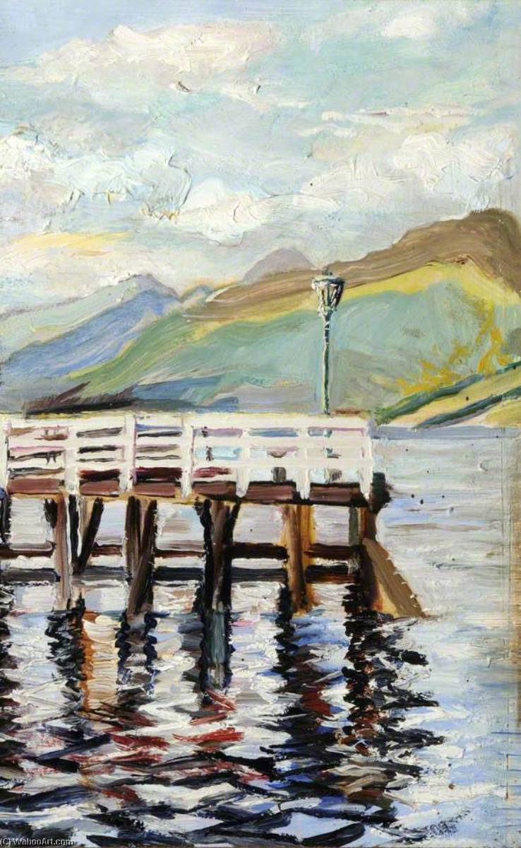 Pier End At Inverary, Scotland — Francis Ferdinand Maurice Cook