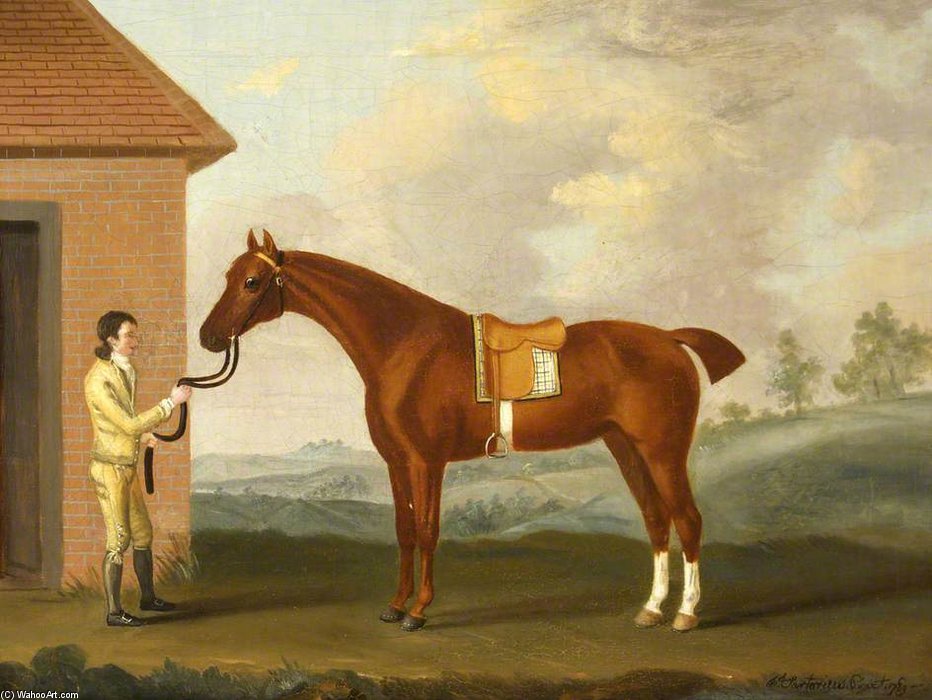 A Bay Hunter And A Groom — Francis Sartorius Ii (john Francis Sartorius)