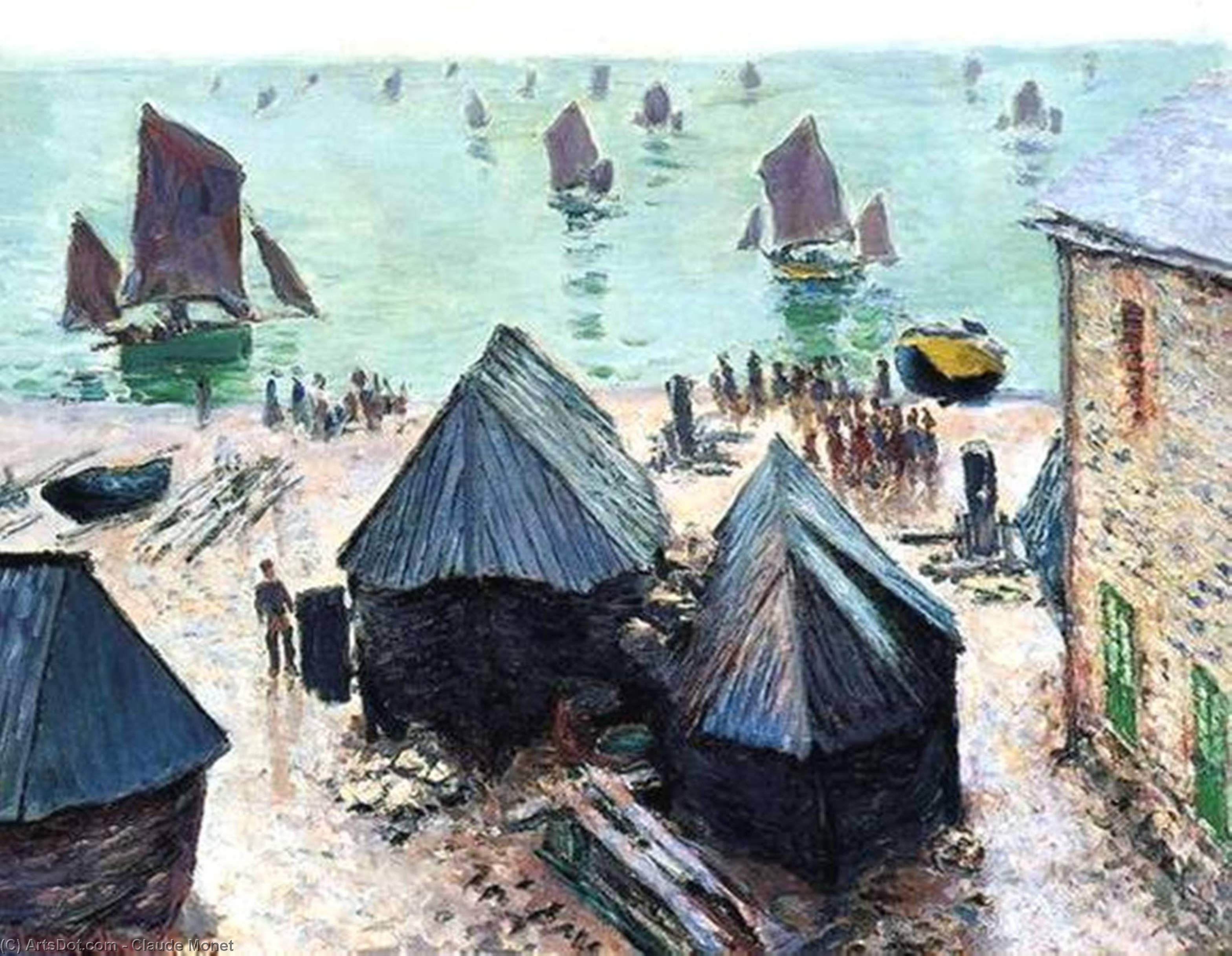 The Departure Of The Boats, Etretat — Claude Monet
