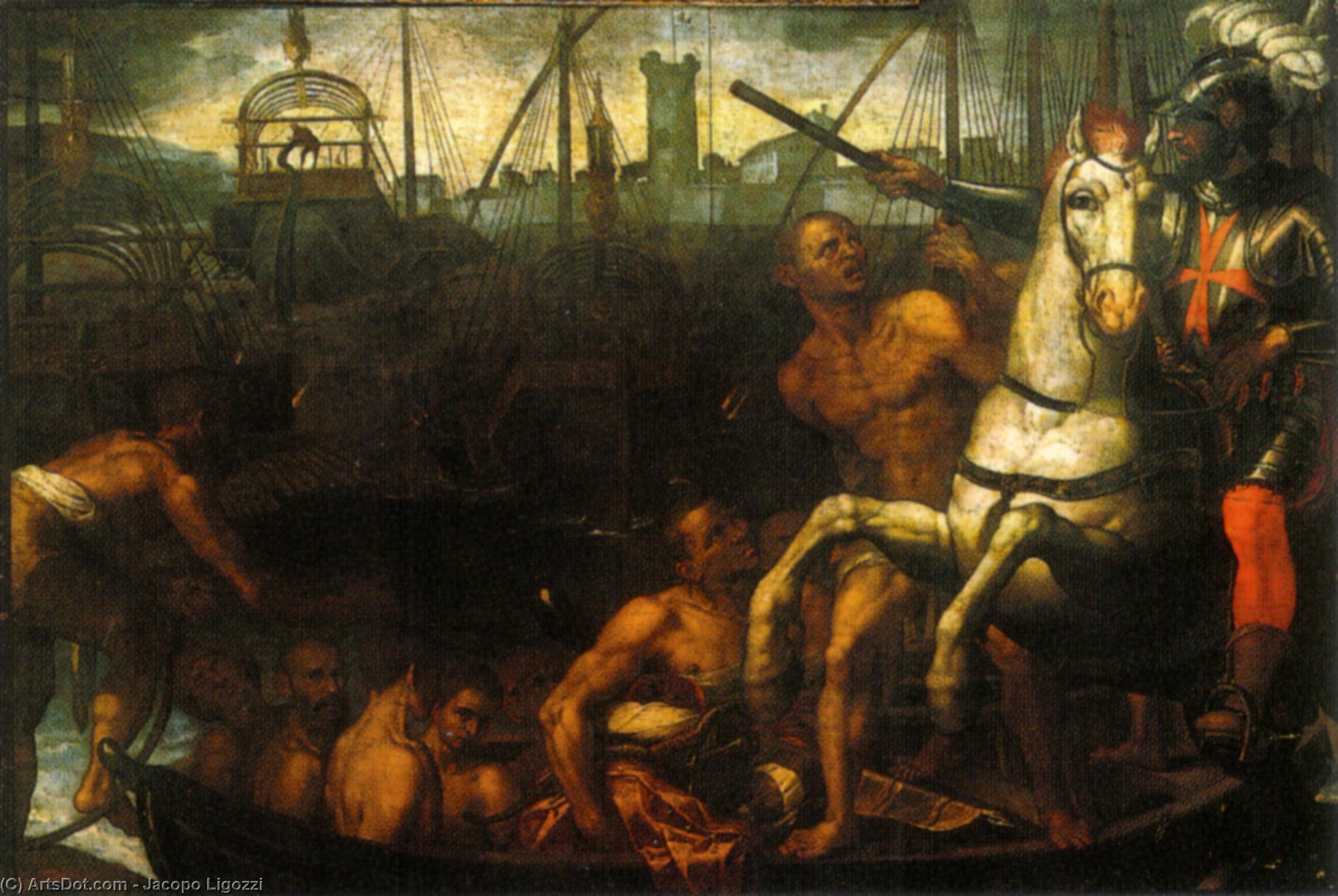Church Of Santo Stefano Jacopo Ligozzi The Return Of The Cavalier Of Santo Stefano From Lepanto In Pisa — Džakopo Ligozi